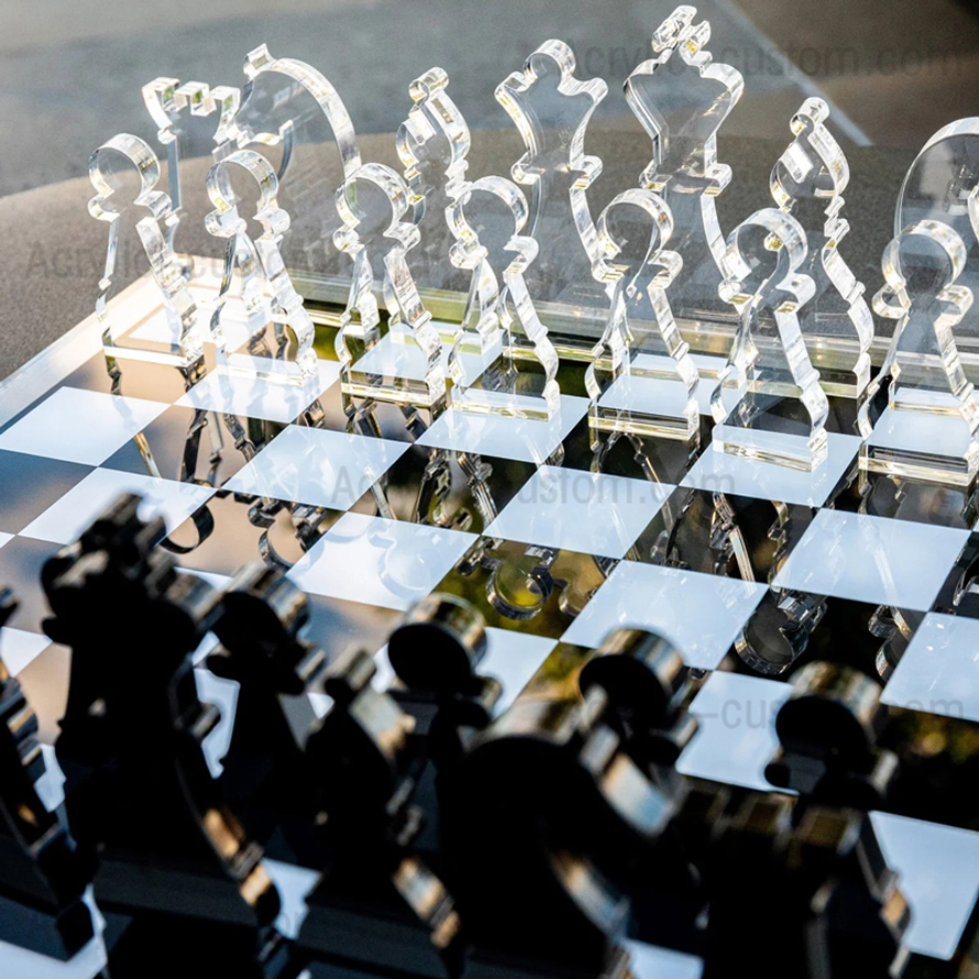 Modern Acrylic Chess Set