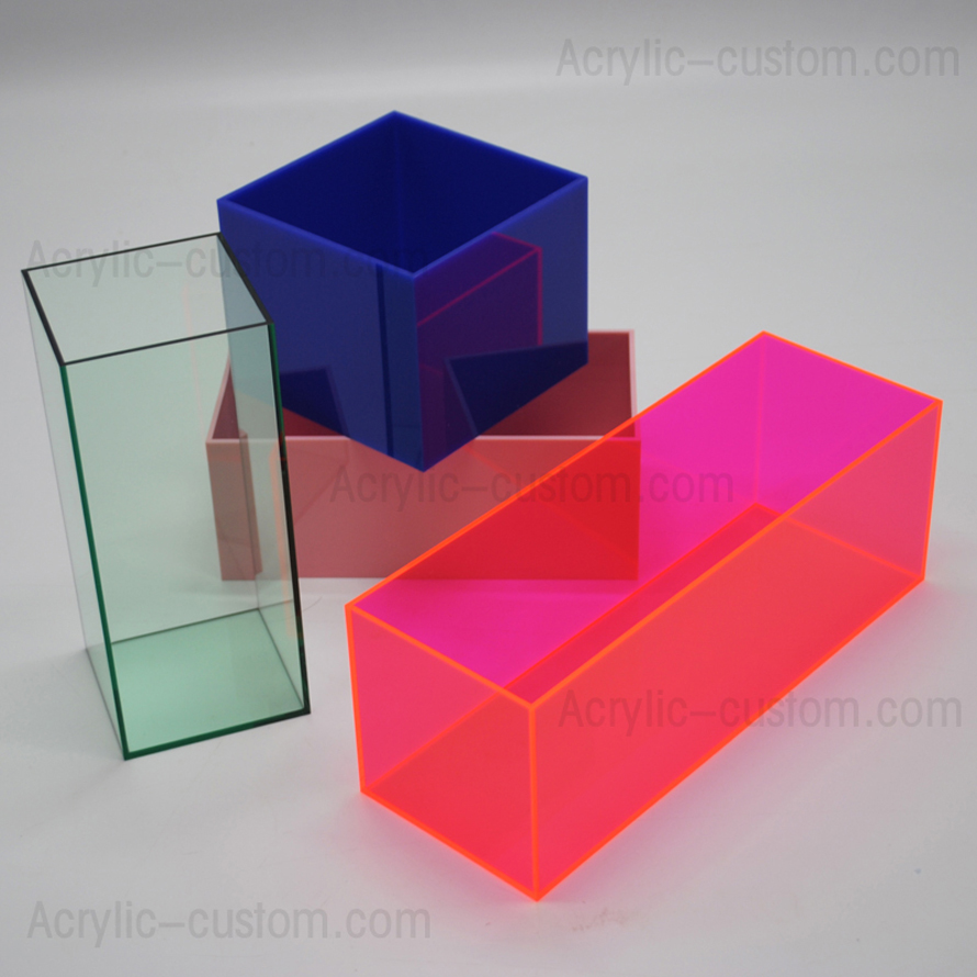 Colorful Acrylic Cube Square Acrylic Box