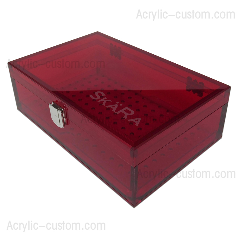 Cigar Humidor Modern Clear Acrylic | Holds 15-20 Cigars