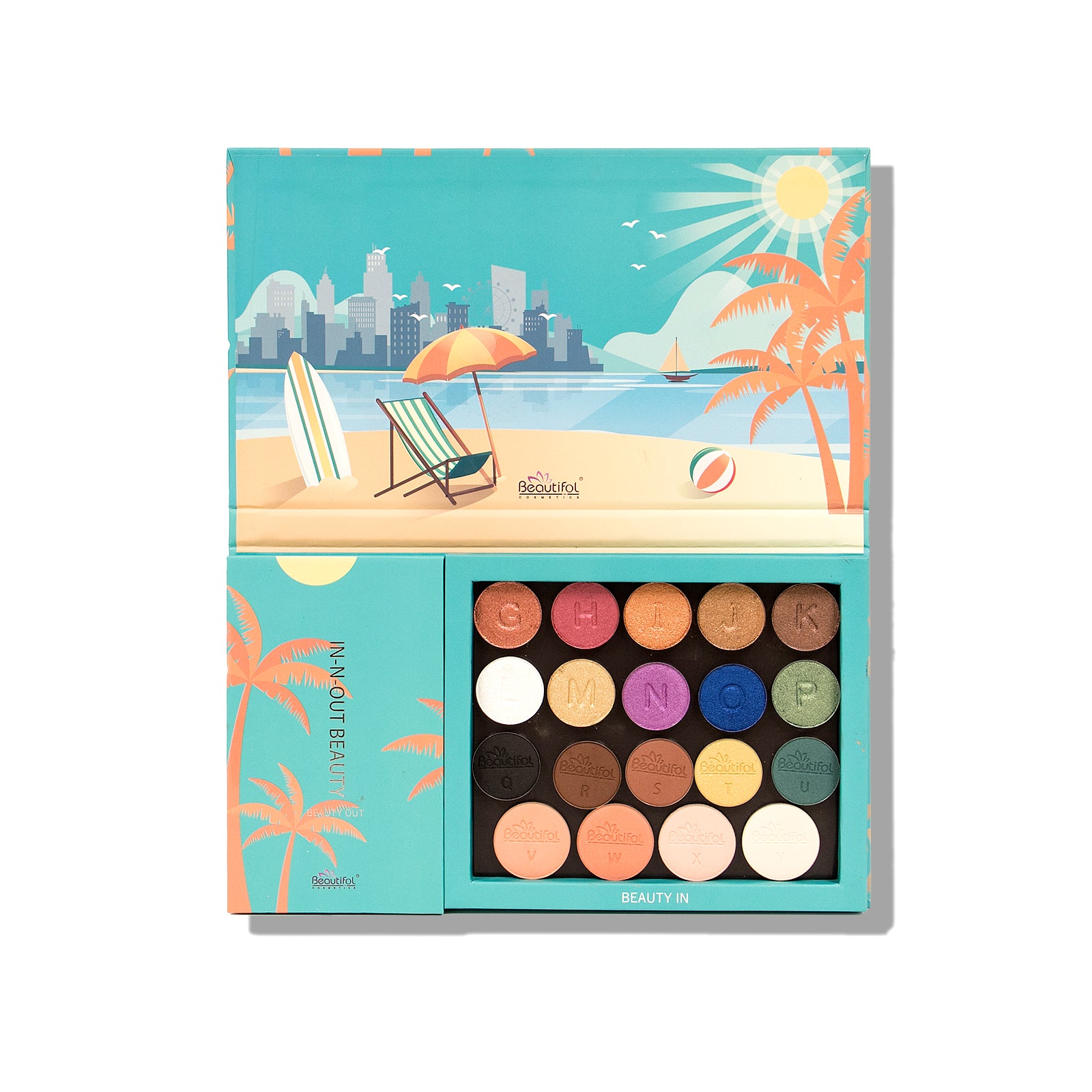 IN-N-OUT BEAUTY 25 COLOR EYE/FACE REPLACEABLE PALETTE
