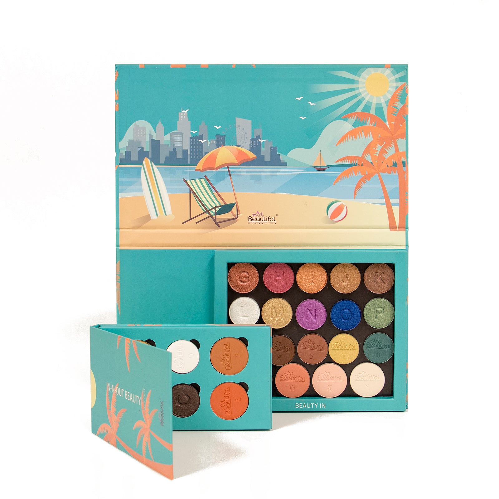 IN-N-OUT BEAUTY 25 COLOR EYE/FACE REPLACEABLE PALETTE