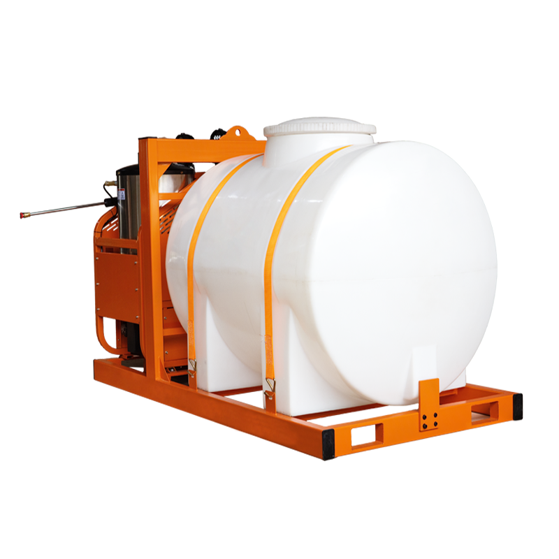 Gasoline Powered Hot Water Pressure Washer 250bar Heavy Duty Cleaning Machine