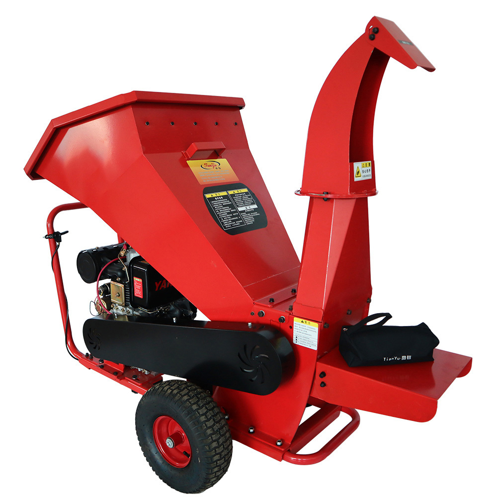 Wood Chipper Machine Gasoline Garden Branch Crusher