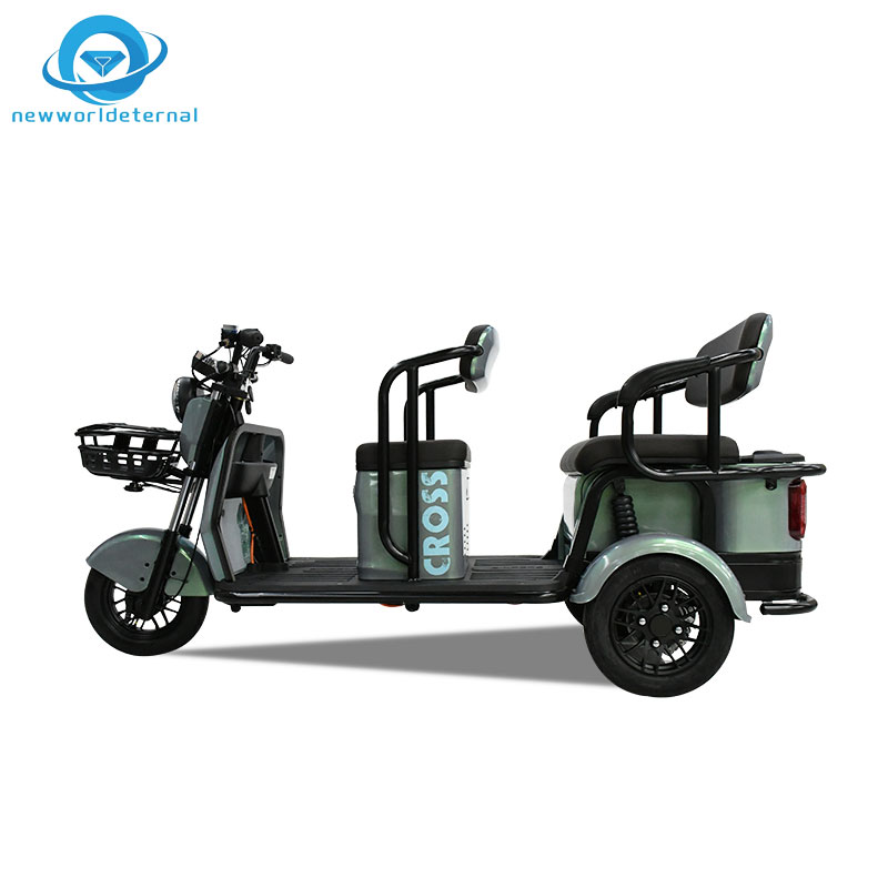 T116  Passenger Export Electric Tricycle Small Size Three-wheeler Motorcycle Trike Overseas Warehouse Three-wheeler Motor Cycle