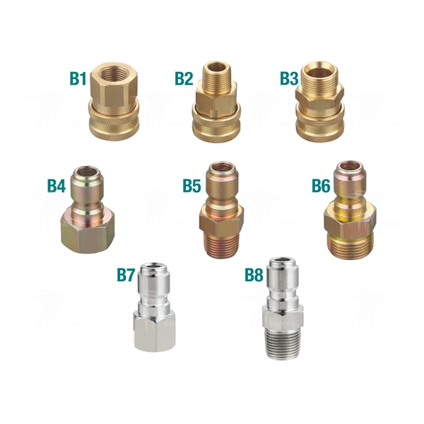 3/8”High Pressure Quick Disconnect Fitting (Max 4500psi)  applicated  high pressure washer washing machine  with high pressure hose spray water nozzle