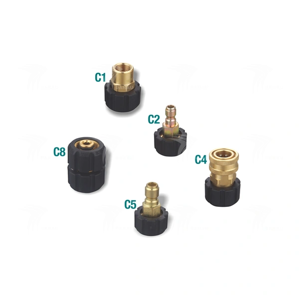 M22 Swivel Nut High Pressure Fitting(Max 4500psi)  applicated  high pressure washer washing machine  with high pressure hose spray water nozzle