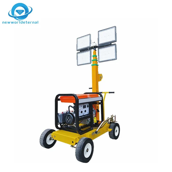 Industrial  Height Adjustable Mobile Trailer-Mounted Smart Remote Control Mobile Lighthouse  Lighting Tower