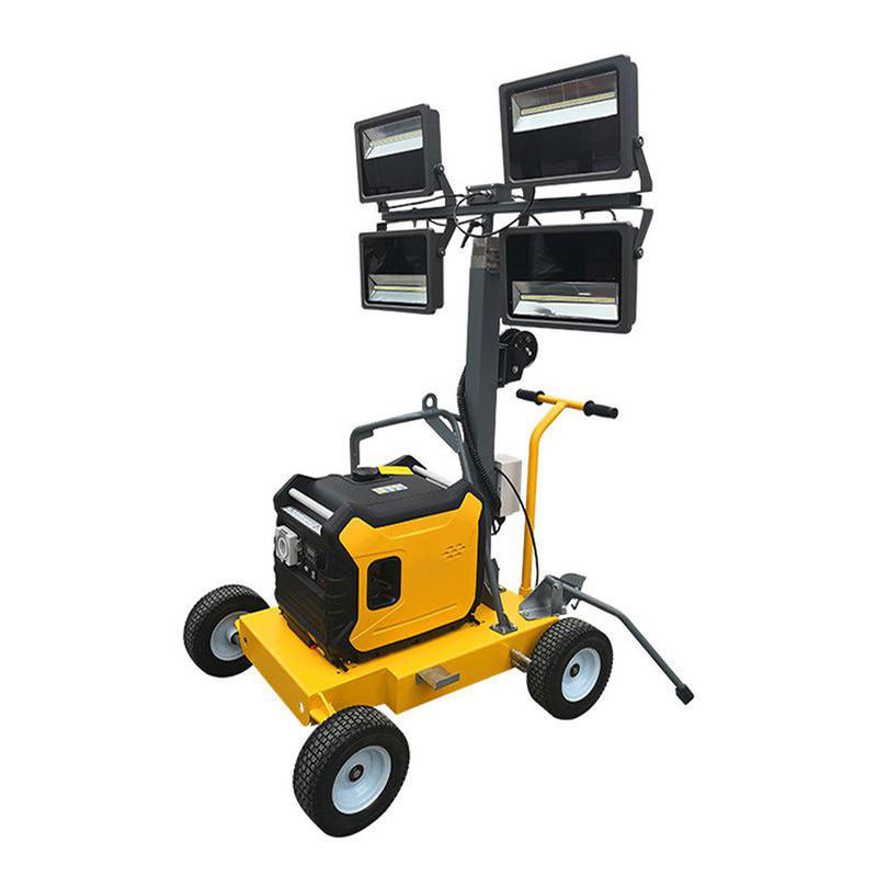 China Manufacturer of Mobile Light 4*500/1000W LED Towers Energy Saving Arctic Weather Construction