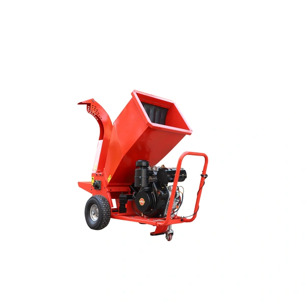 Portable Wood Chipper with High Capacity Hopper Garden and Farm Use