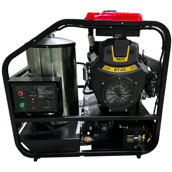 Gasoline Continuous Duty Hot Water Pressure Washer with Runtong Engine Cleaner
