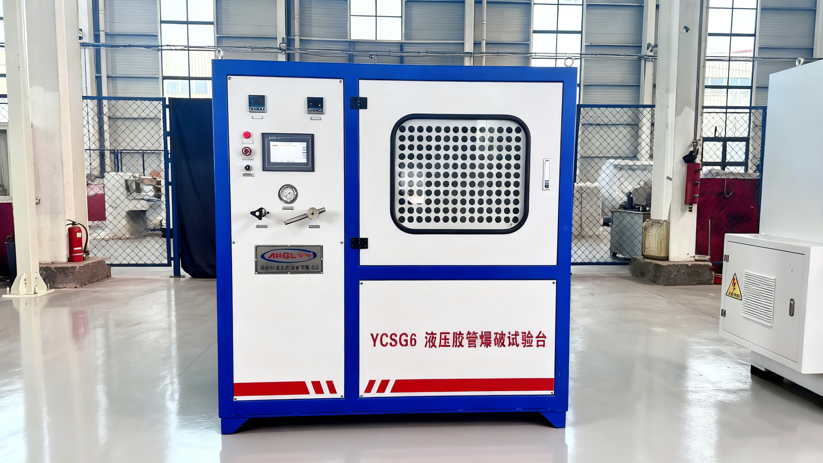 Rubber hose blasting test bench YCSG6