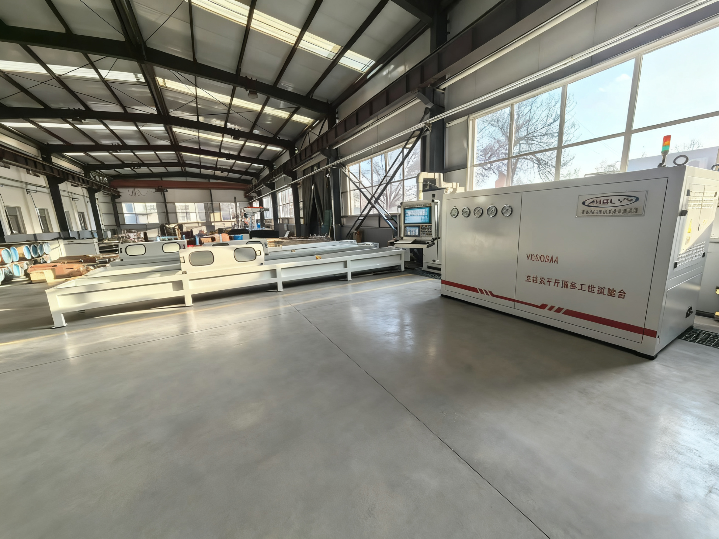 Column jack multi station test bench