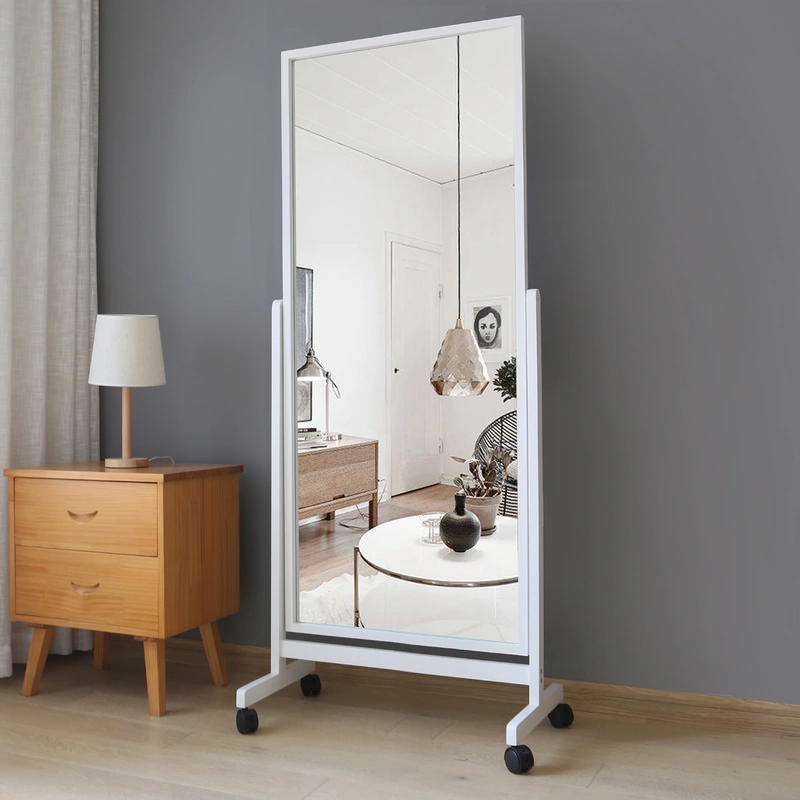 Large Standing Mirror Tilting Mirror Swivel Mirror on wheels
