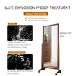 Swivel Adjustable Full Length Mirror on Wheels, 
