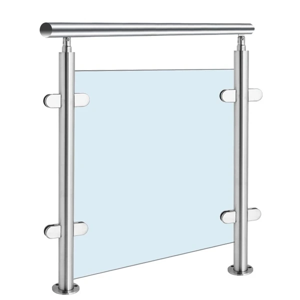 Glass Railing Round Stainless Steel 330 Heavy Duty Post