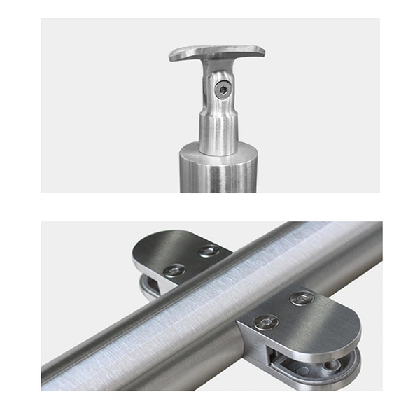 Glass Railing Round Stainless Steel 330 Heavy Duty Post