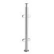 Glass Railing Round Stainless Steel 330 Heavy Duty Post