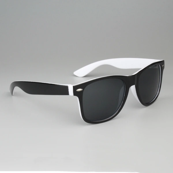 Mprinted Two Tone Sunglasses White With Black Frame