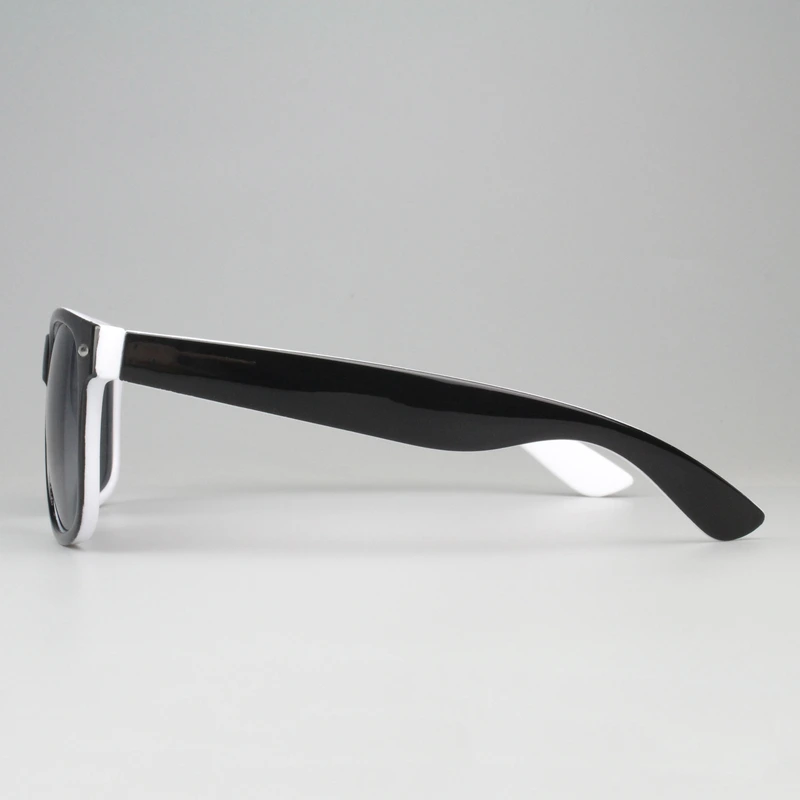 Mprinted Two Tone Sunglasses White With Black Frame