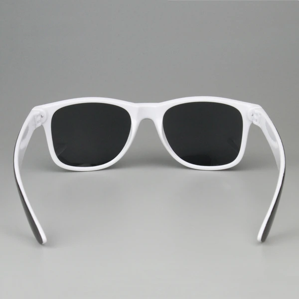 Mprinted Two Tone Sunglasses White With Black Frame