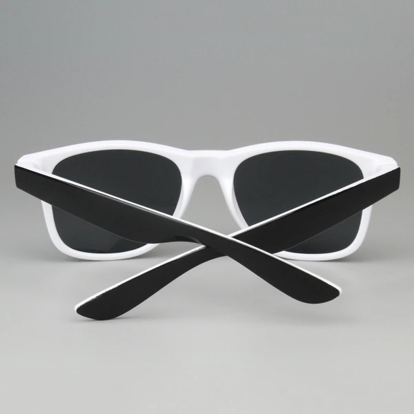 Mprinted Two Tone Sunglasses White With Black Frame