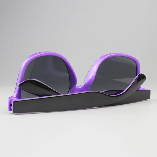 Mprinted Two Tone Sunglasses Purple With Bblack Frame
