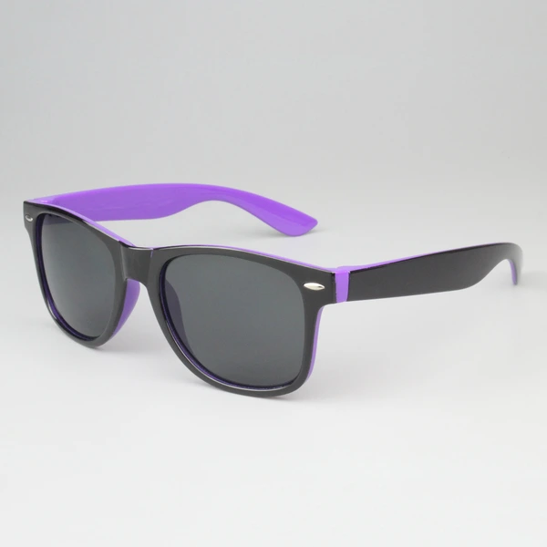 Mprinted Two Tone Sunglasses Purple With Bblack Frame