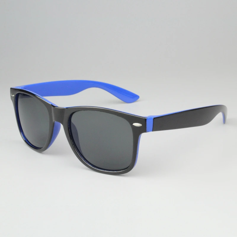 Mprinted Two Tone Sunglasses Blue With Black Frame