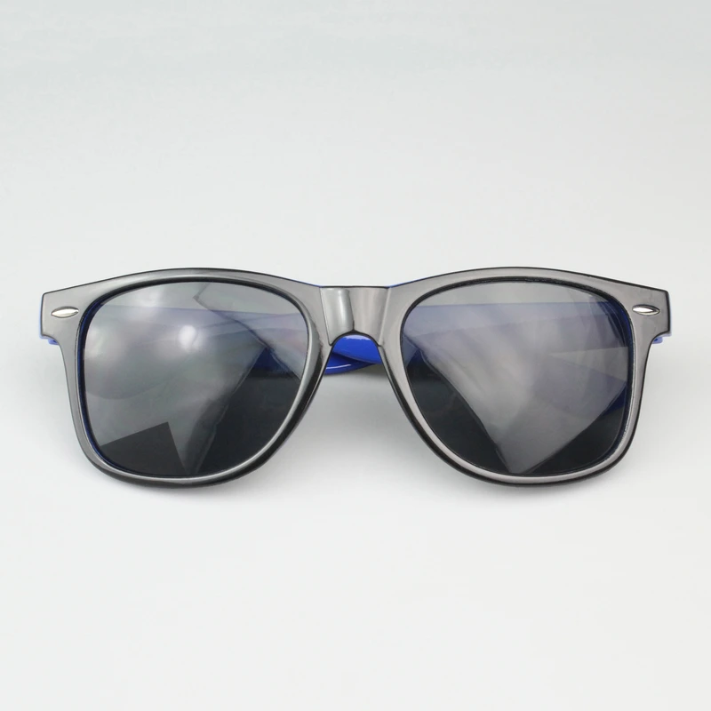 Mprinted Two Tone Sunglasses Blue With Black Frame