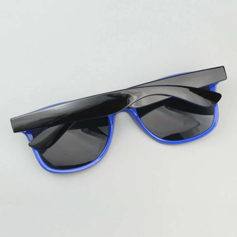 Mprinted Two Tone Sunglasses Blue With Black Frame