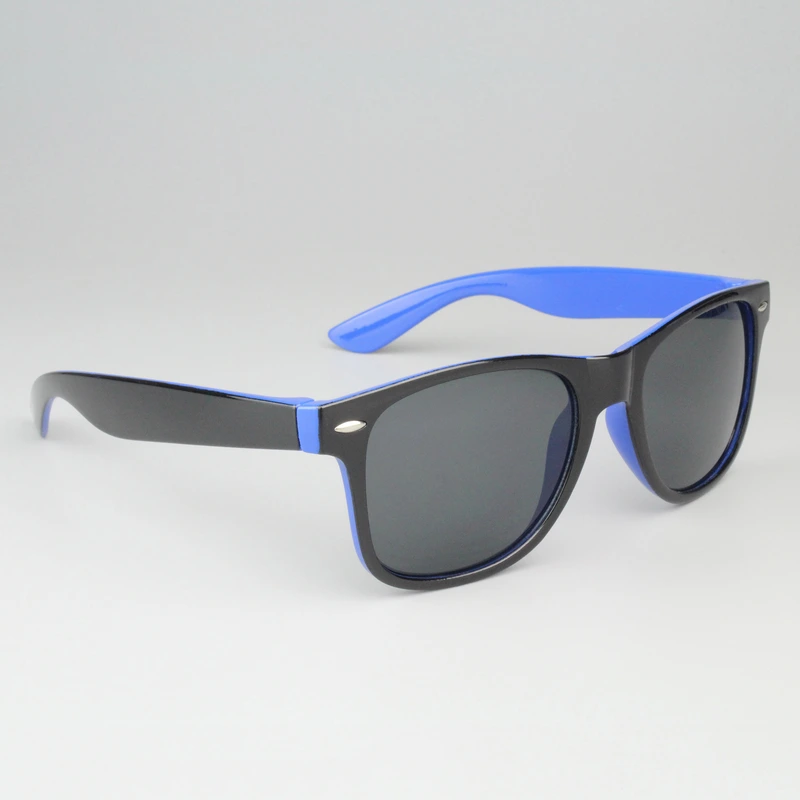 Mprinted Two Tone Sunglasses Blue With Black Frame