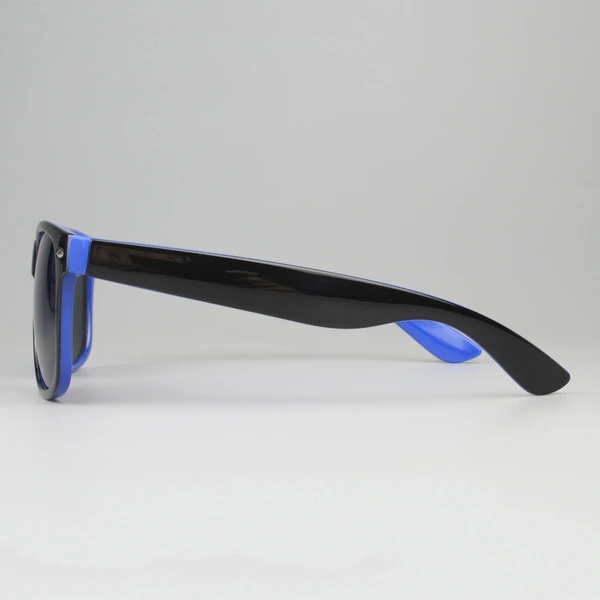 Mprinted Two Tone Sunglasses Blue With Black Frame