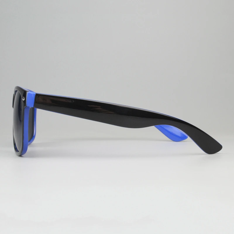 Mprinted Two Tone Sunglasses Blue With Black Frame