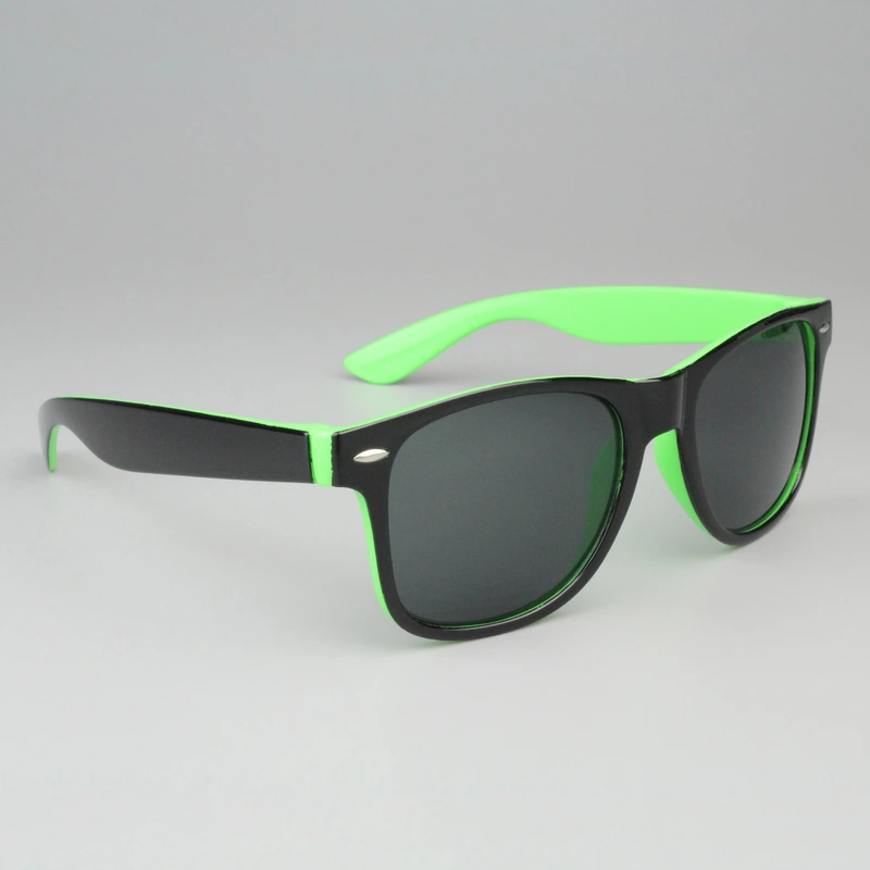 Mprinted Two Tone Sunglasses Green With Black Frame