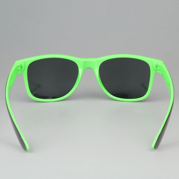 Mprinted Two Tone Sunglasses Green With Black Frame