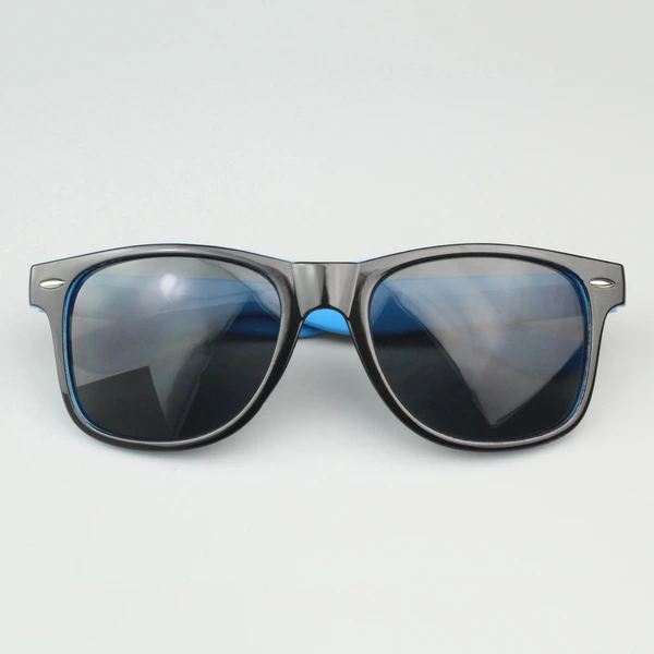 Mprinted Two Tone Sunglasses Sky Blue With Bblack Frame