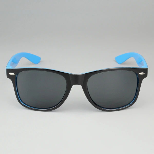 Mprinted Two Tone Sunglasses Sky Blue With Bblack Frame
