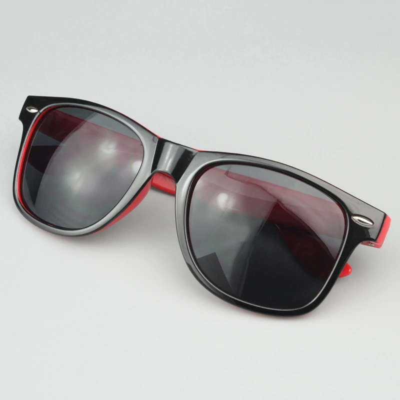 Mprinted Two Tone Sunglasses Red With Bblack Frame
