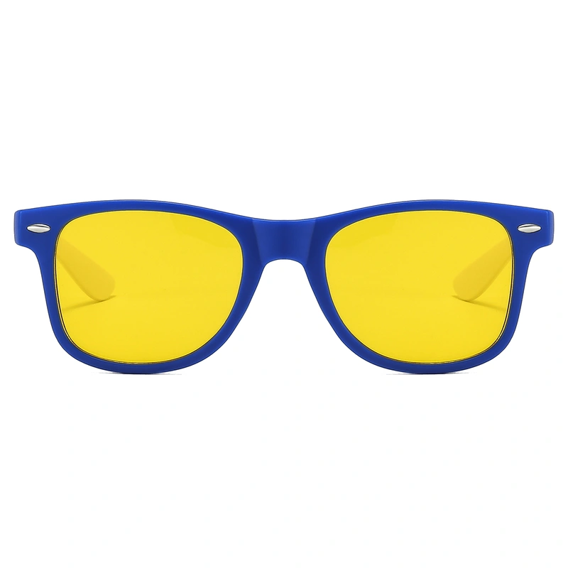 Custom Two Tone White And Blue Printing Sunglasses