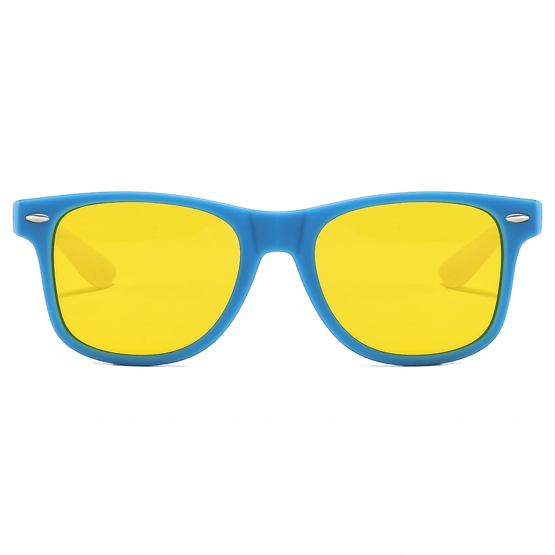 Custom Two Tone White And Sky Blue Printing Sunglasses