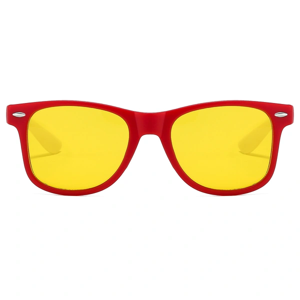 Custom Two Tone White And Red Printing Sunglasses