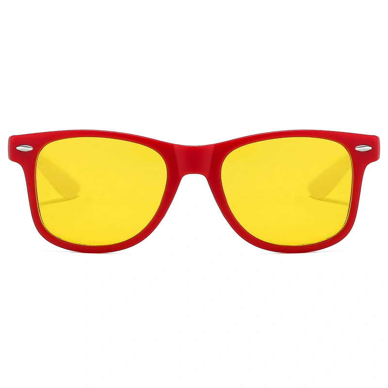 Custom Two Tone White And Red Printing Sunglasses