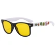 Custom Two Tone White And Black Printing Sunglasses