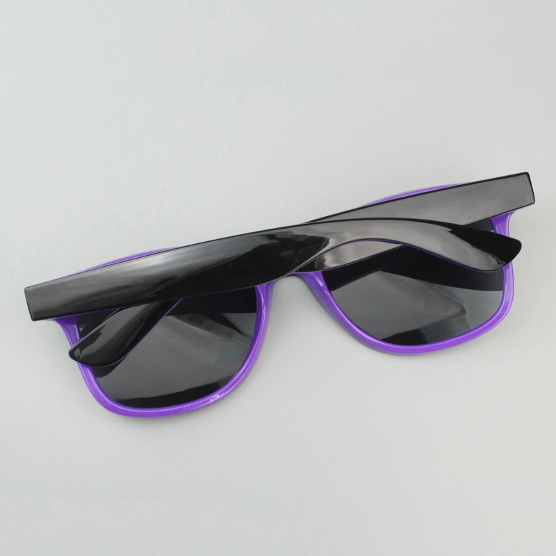 Personalized Two Tone Sunglasses -Purple And Black 