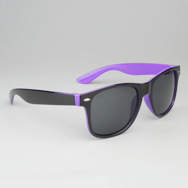 Personalized Two Tone Sunglasses -Purple And Black 