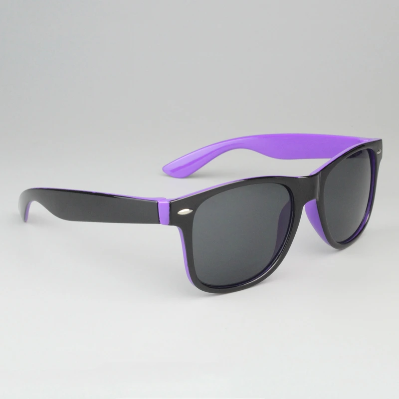 Personalized Two Tone Sunglasses -Purple And Black 