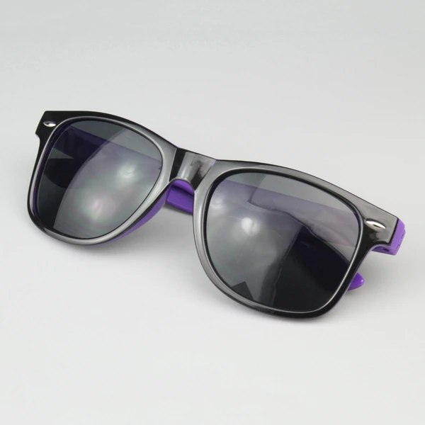 Personalized Two Tone Sunglasses -Purple And Black 