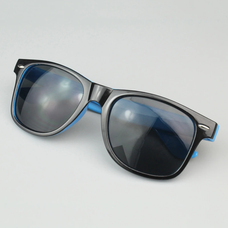 Personalized Two Tone Sunglasses -Blue And Black 