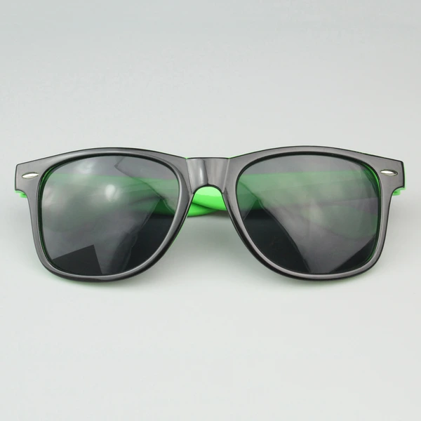 Personalized Two Tone Sunglasses -Green And Black 