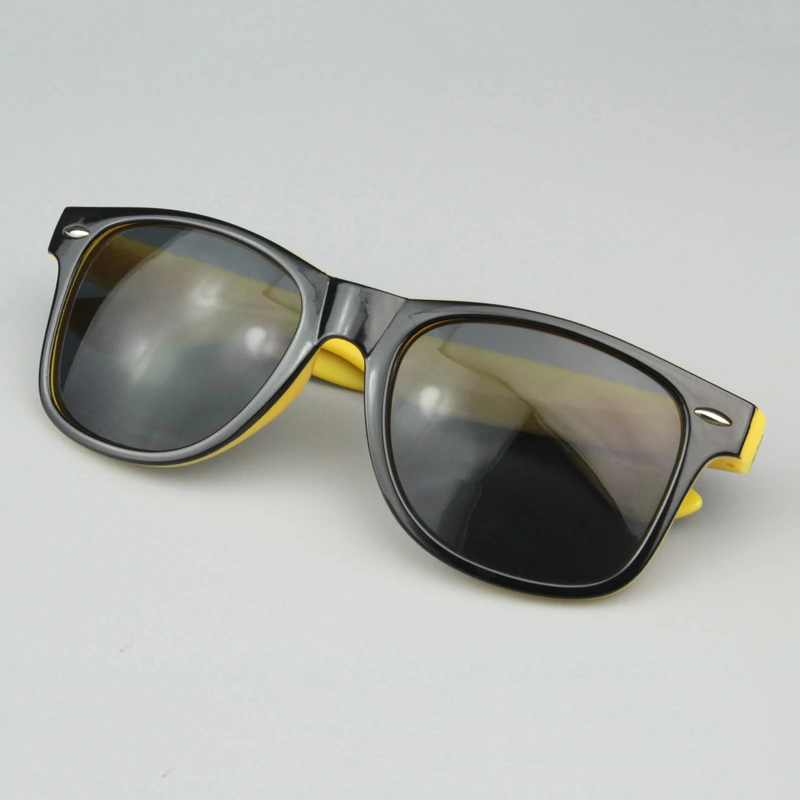 Personalized Two Tone Sunglasses -Yellow And Black 
